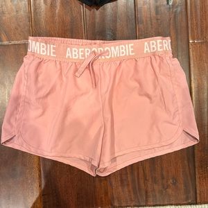Pink Abercrombie Kids lined shorts sz 11/12